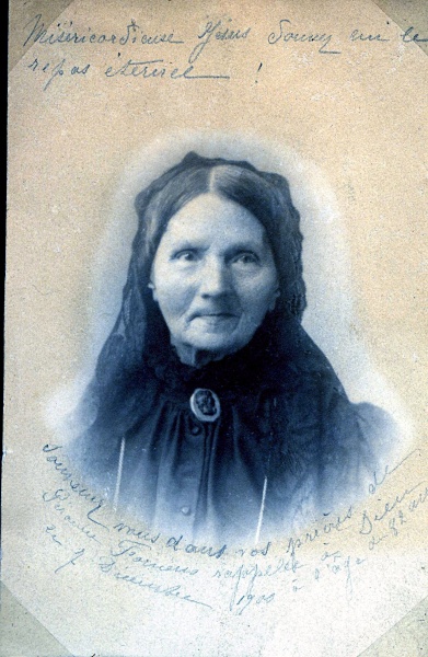 Péronne Biguet ép. Fornéris (1818-1900), mère de `Grand-mère Perla'